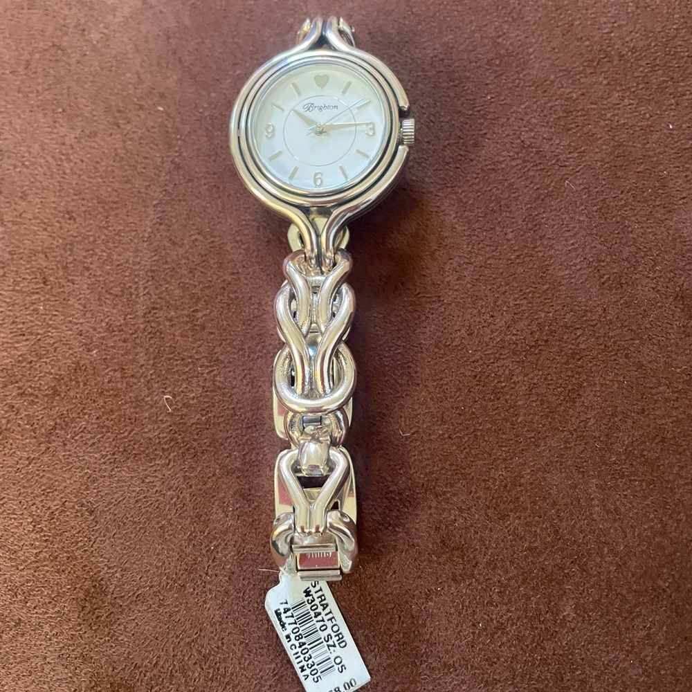 Brighton Silver Chain Link Watch
